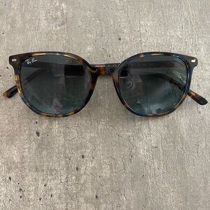 Ray-Ban Tortoise and Blue Sunglasses